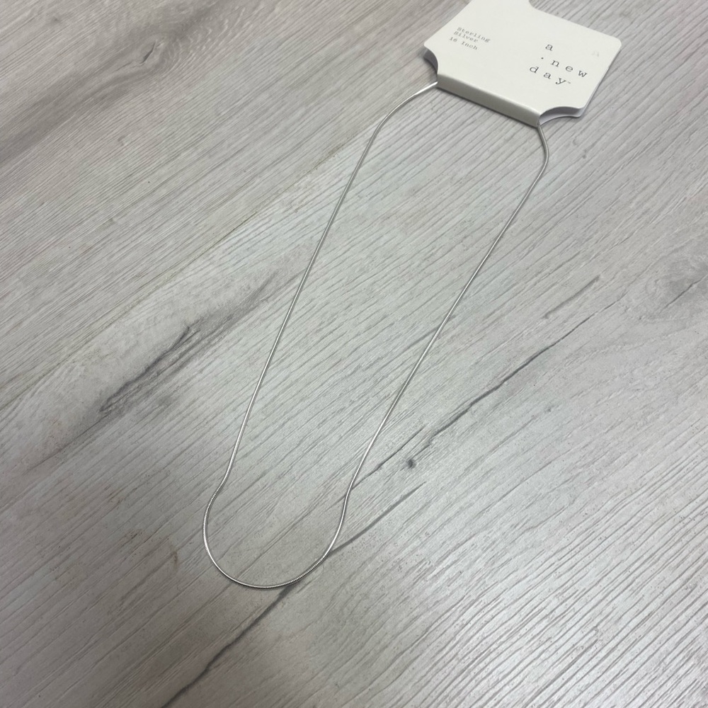 a new day Sleek Silver Necklace